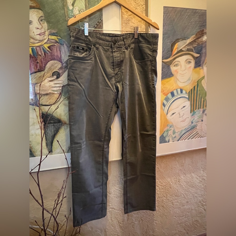 Boss Men's Gray Straight Jeans